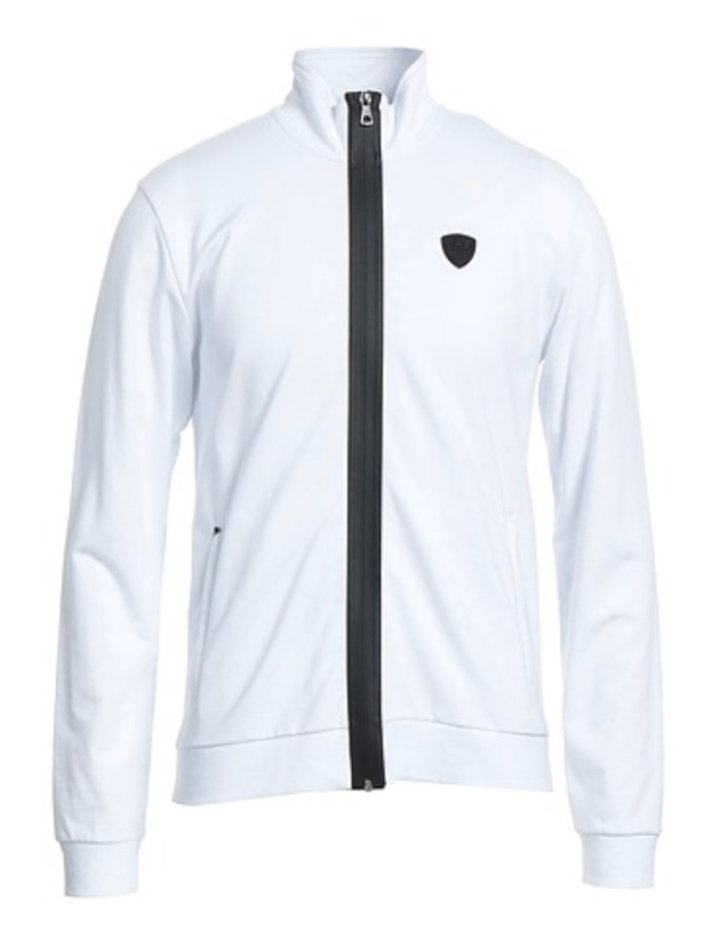 EMPORIO ARMANI EA7 Track Jacket Zip in White/Black Trim (Medium) (LIKE NEW) $290